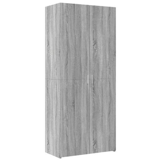 Armário alto - Bufete - Móvei de apoio 80x42,5x185 cm deriv. de madeira sonoma cinza pt3471