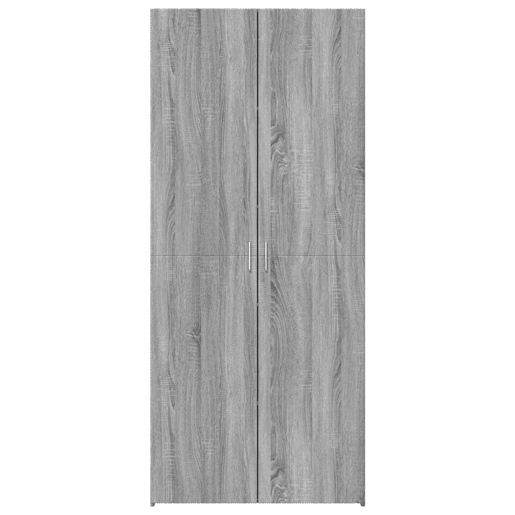 Armário alto - Bufete - Móvei de apoio 80x42,5x185 cm deriv. de madeira sonoma cinza pt3471
