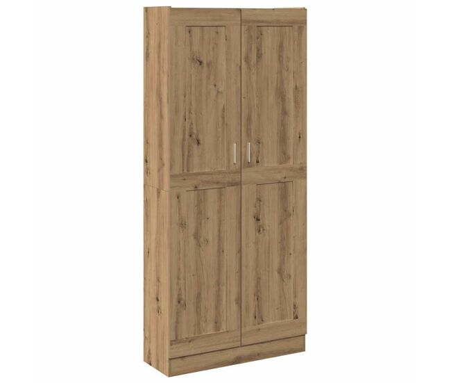 Aparador alto - mueble de almacenamiento madera ingeniería roble artisan 82,5x30,5x185 cm es1483