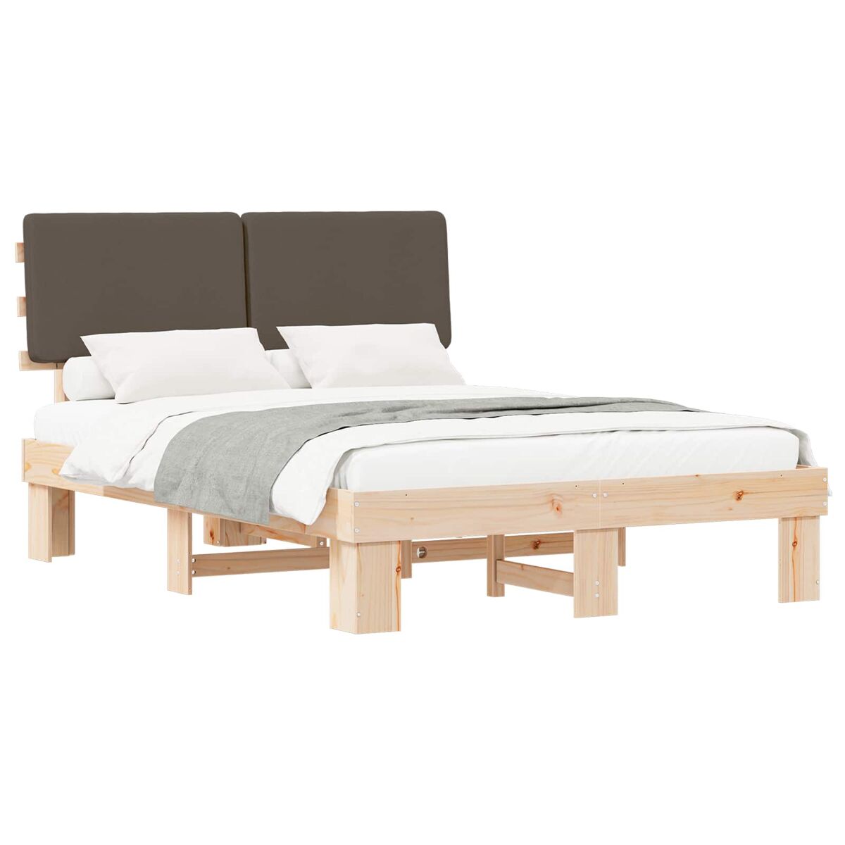 Estructura de cama matrimonial 143x211 Topo