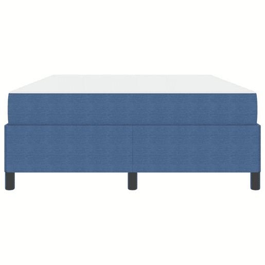 Estrutura da Cama de casal moderno com colchão - Azul 140 x 200 cm tecido Estrutura da Cama de casal moderno com colchão - Azul 140 x 200 cm tecido