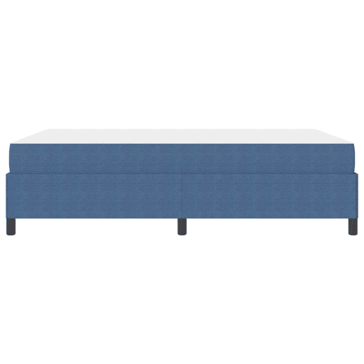 Estrutura da Cama de casal moderno com colchão - Azul 140 x 200 cm tecido Estrutura da Cama de casal moderno com colchão - Azul 140 x 200 cm tecido