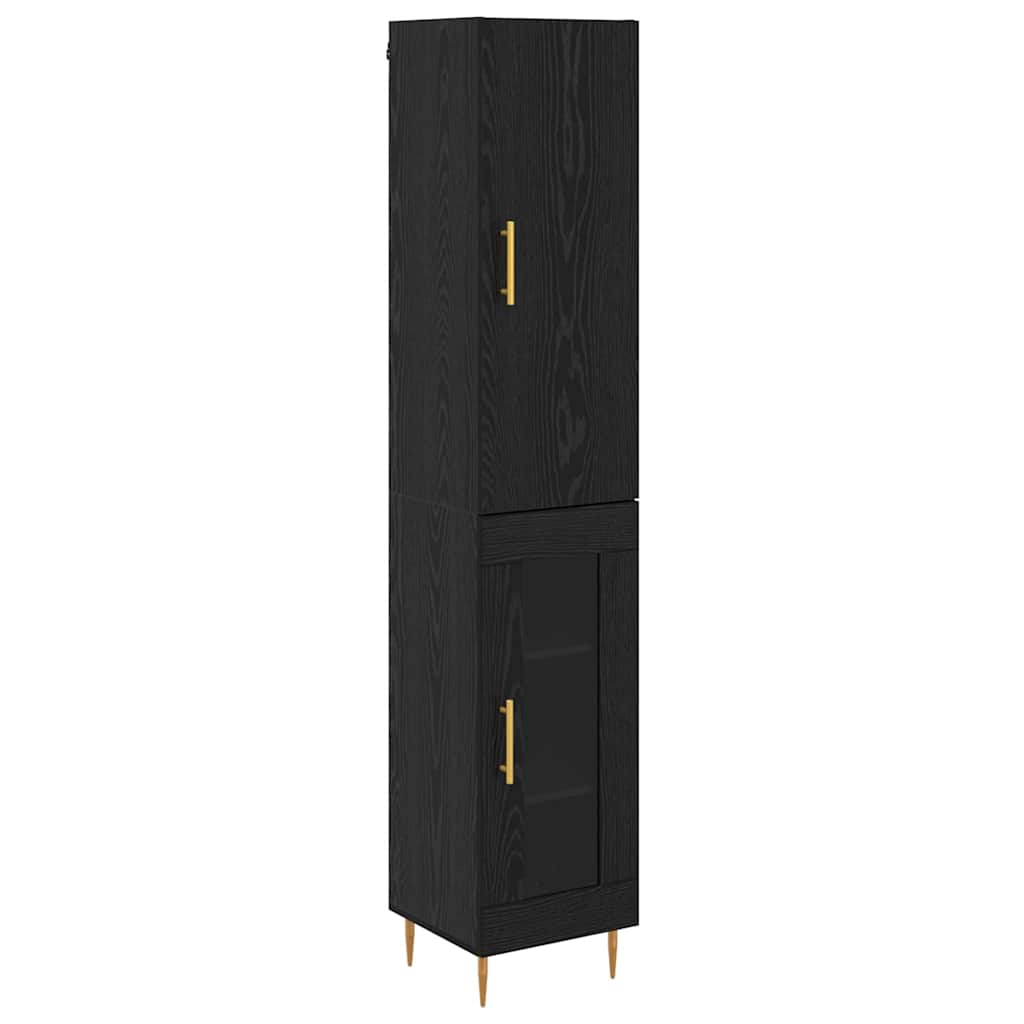 Aparador - Mueble de almacenamiento 34 Negro/ Madera
