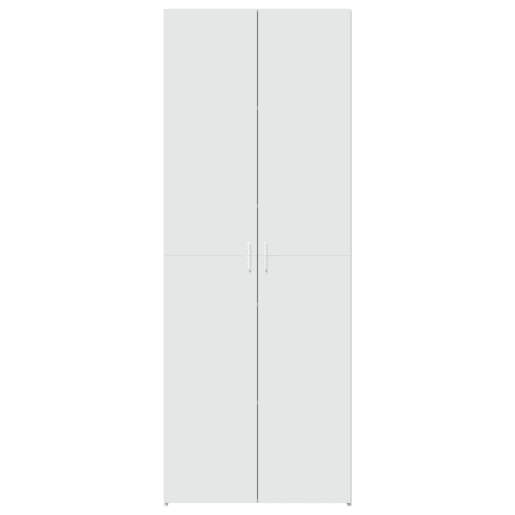 Armário alto - Bufete - Móvel de apoio 70x42,5x185 cm derivados de madeira branco pt1236
