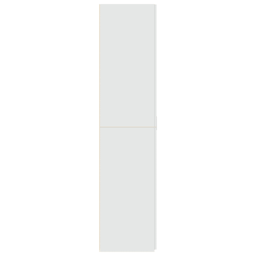 Armário alto - Bufete - Móvel de apoio 70x42,5x185 cm derivados de madeira branco pt1236