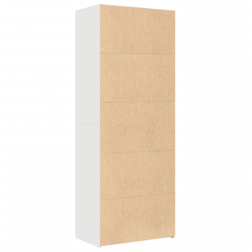 Armário alto - Bufete - Móvel de apoio 70x42,5x185 cm derivados de madeira branco pt1236