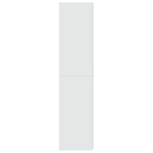 Armário alto - Bufete - Móvel de apoio 80x42,5x185 cm deriv. de madeira branco pt1240