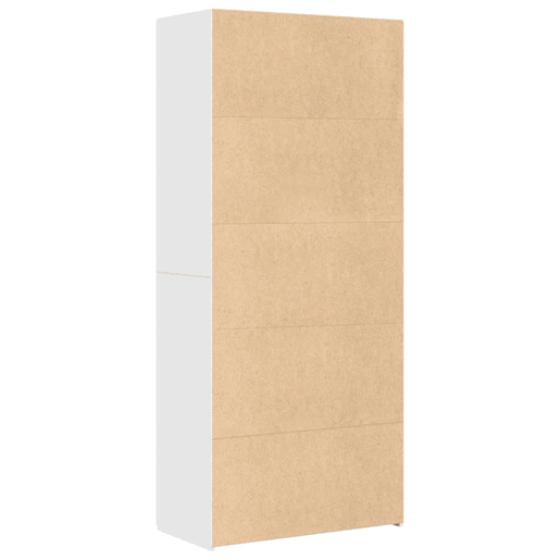 Armário alto - Bufete - Móvel de apoio 80x42,5x185 cm deriv. de madeira branco pt1240