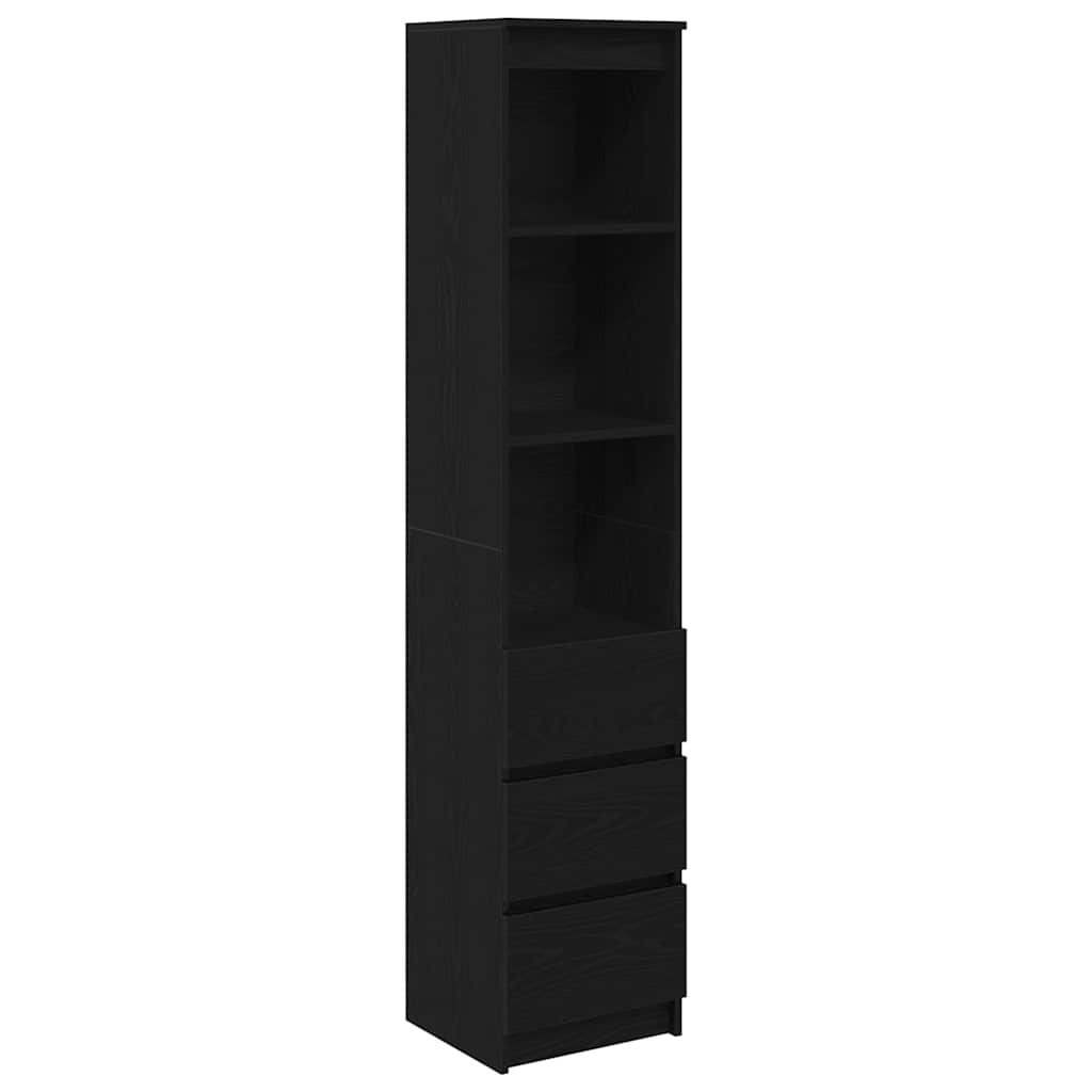 Aparador - Mueble de almacenamiento 37 Negro/ Madera