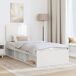 Estructura de cama individual para adultos Estructura de cama individual para adultos Blanco