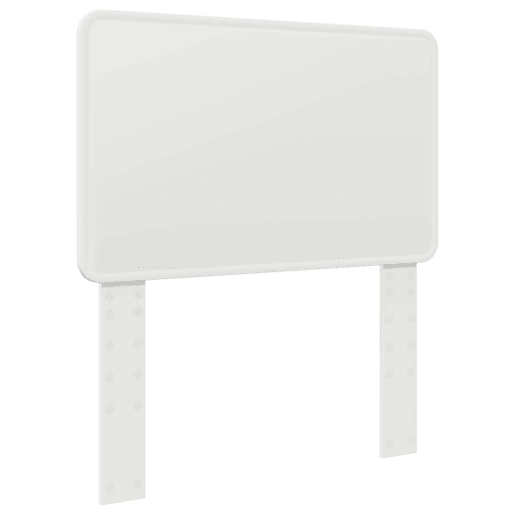 Estrutura de cama de solteiro para adultos - Branco 75 x 190 cm Madeira de Pinheiro Sólida