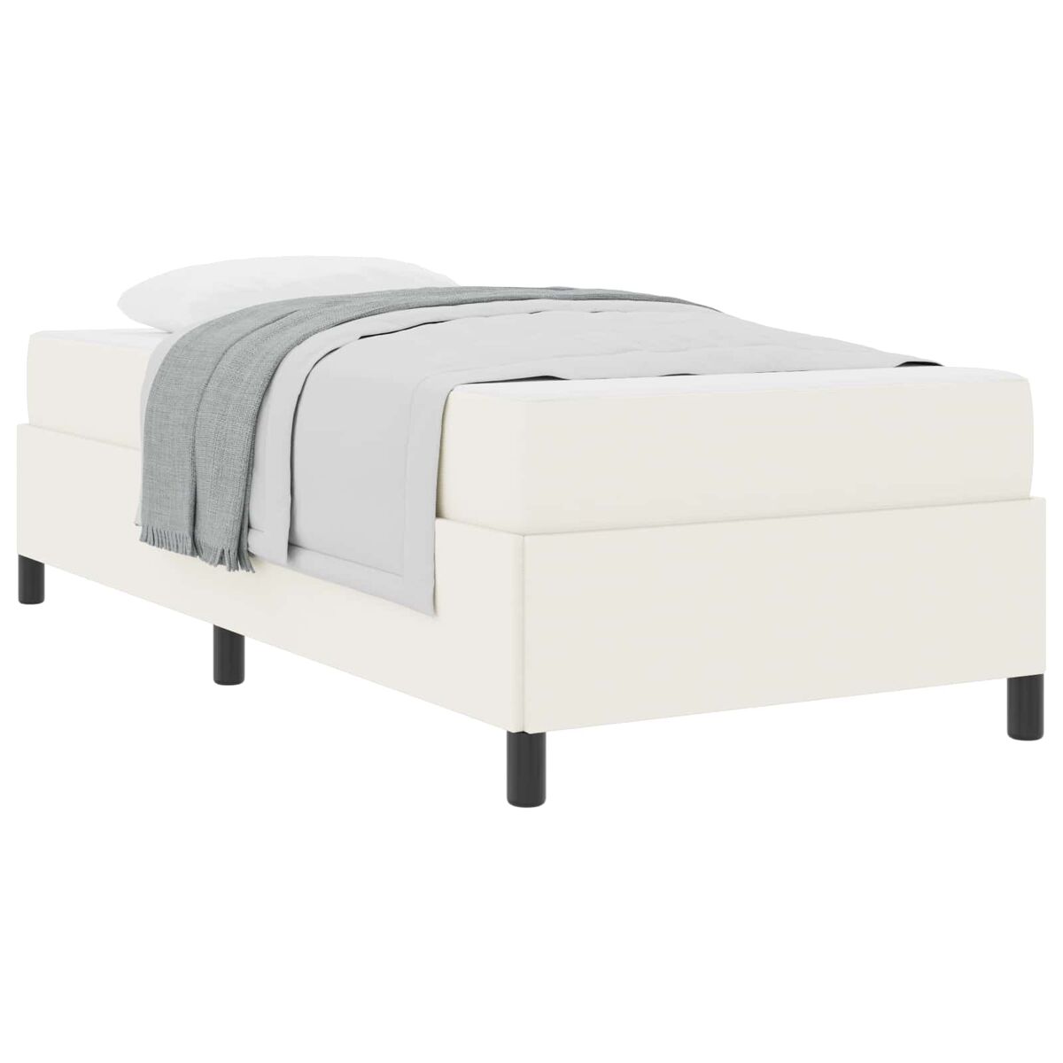 Estructura de cama individual para adultos - crema 100 x 200 cm tela