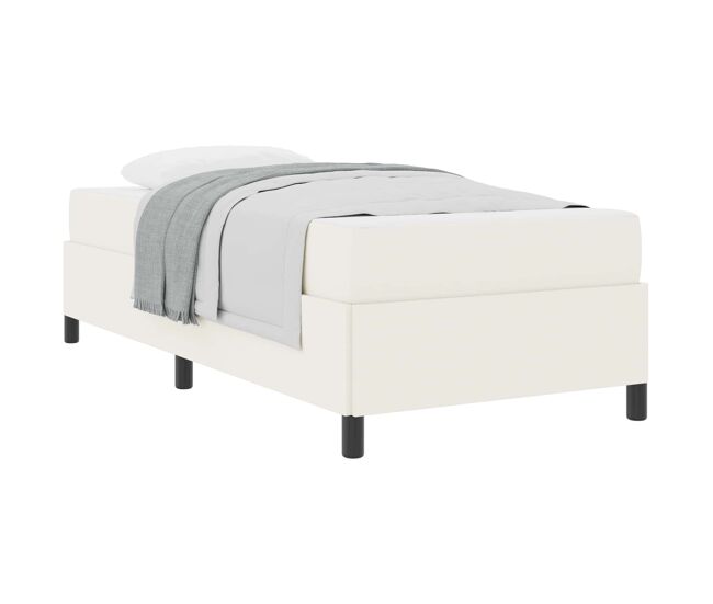 Estructura de cama individual para adultos - crema 100 x 200 cm tela