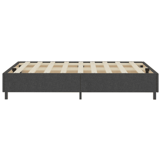 Cama de casal simple boxspring 120x200 cm tecido cinzento Cama de casal simple boxspring 120x200 cm tecido cinzento