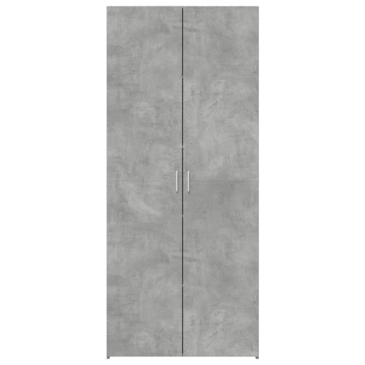 Armário alto - Bufete - Móvei de apoio 80x42,5x185 cm deriv. de madeira cinza cimento pt3365