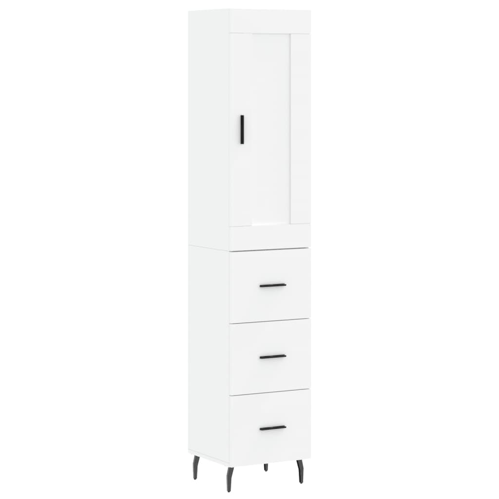 Aparador alto - Mueble de almacenamiento 34 Blanco