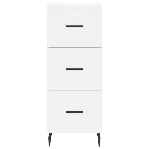 Armário alto - Bufete - Móvel de apoio 34,5x34x180 cm madeira processada branco pt599 Armário alto - Bufete - Móvel de apoio 34,5x34x180 cm madeira processada branco pt599