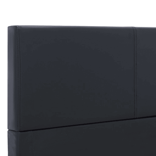 Estrutura De Cama De Casal Moderno - 160x200 cm couro artificial preto