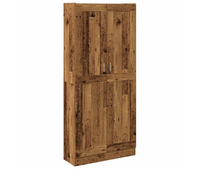 Aparador - mueble de almacenamiento madera ingeniería madera envejecida 82,5x30,5x185 cm es4594