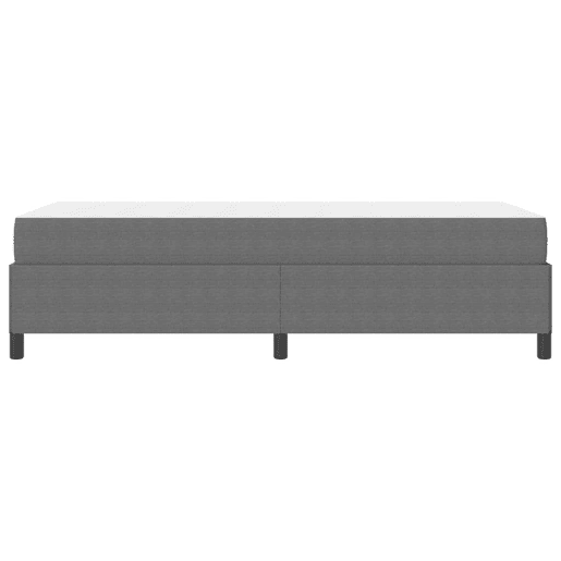 Estrutura de cama de solteiro Design com colchão Cinzento-claro 90 x 200 cm tecido