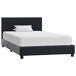 Estructura de cama individual para adultos 104x210 Estructura de cama individual para adultos 104x210 Negro
