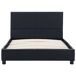 Estructura de cama individual para adultos 104x210 Estructura de cama individual para adultos 104x210 Negro