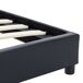 Estructura de cama individual para adultos 104x210 Estructura de cama individual para adultos 104x210 Negro