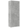 Armário alto - Bufete - Móvel de apoio 70x42,5x185 cm derivados madeira cinzento cimento pt1284