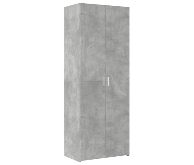 Aparador alto - mueble de almacenamiento madera de ingeniería gris hormigón 70x42,5x185 cm es1284