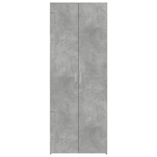 Armário alto - Bufete - Móvel de apoio 70x42,5x185 cm derivados madeira cinzento cimento pt1284