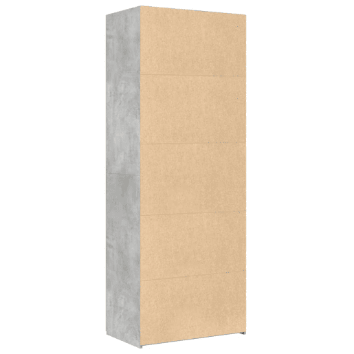 Armário alto - Bufete - Móvel de apoio 70x42,5x185 cm derivados madeira cinzento cimento pt1284