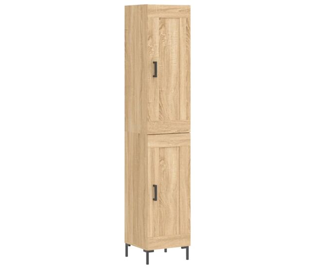 Aparador - mueble de almacenamiento de madera contrachapada roble sonoma 34,5x34x180 cm es3059