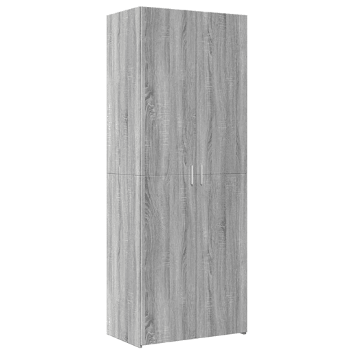 Armário alto - Bufete - Móvel de apoio 70x42,5x185 cm derivados madeira cinzento sonoma pt1323