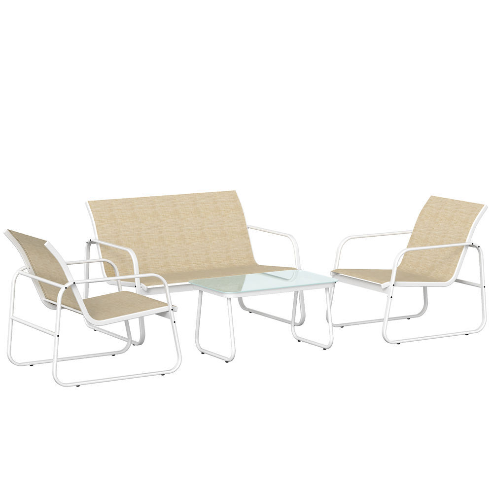 Muebles de Jardín Acero, Textilene Outsunny