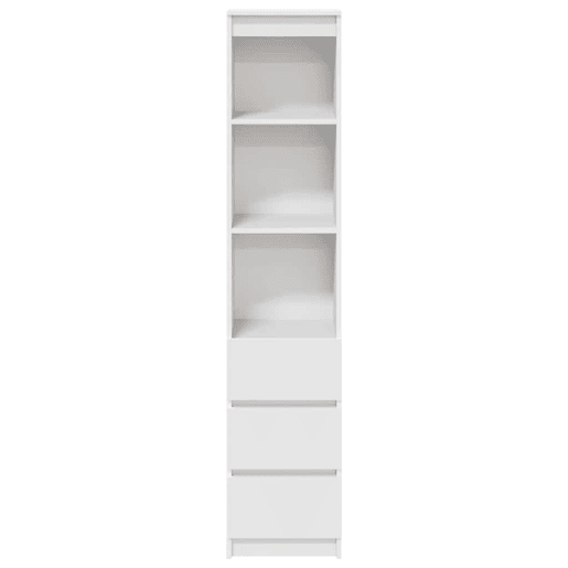 Armário alto - Bufete - Móvel de apoio 37,5x35x180 cm derivados de madeira branco pt325