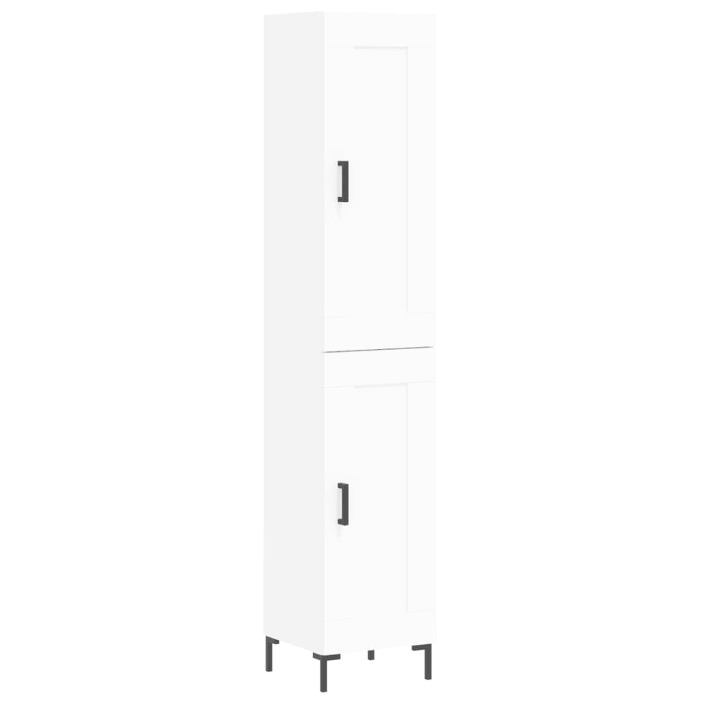 Aparador alto - Mueble de almacenamiento 34 Blanco
