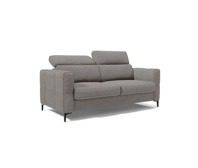 Gardenia sofá cama con colchón h18 cm en tejido impermeable 198 cm (mat. 140x197) gris