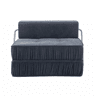 Sofá-cama de 1 lugar - multifuncional, rebatível, futon, sofá-cama - cinzento