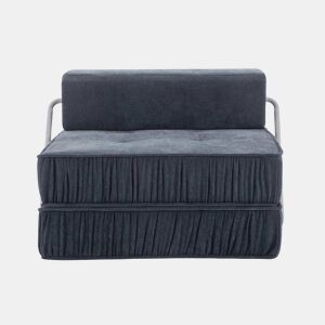 Sofá-cama de 1 lugar - multifuncional, rebatível, futon, sofá-cama - cinzento