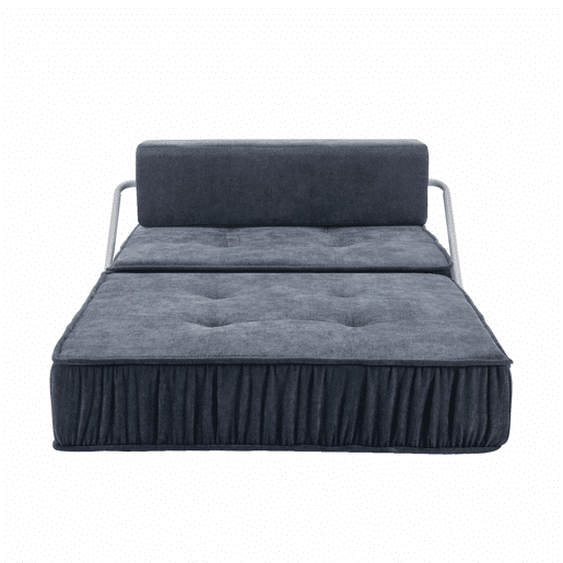 Sofá-cama de 1 lugar - multifuncional, rebatível, futon, sofá-cama - cinzento