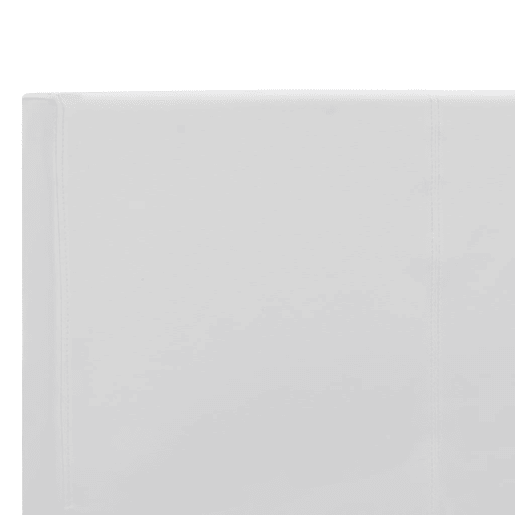 Estrutura de cama em couro artificial 180x200 cm branco