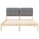 Estructura de cama matrimonial 140x195 Estructura de cama matrimonial 140x195 Blanco/ Gris Claro