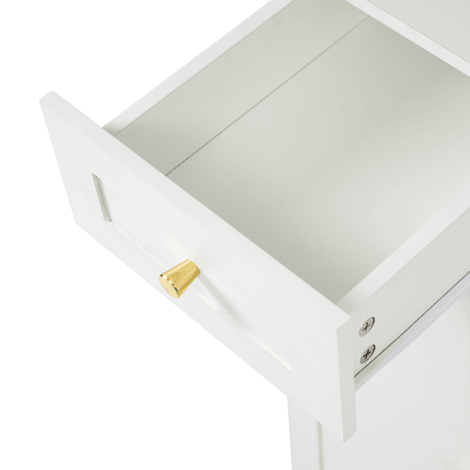 Conjunto de móveis para corredor 110x180x37 cm - Com sapateira, banco e 4 ganchos - Branco