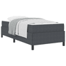 Estrutura de cama de solteiro para adultos com colchão - Cinza Escuro 100 x 200 cm tecido