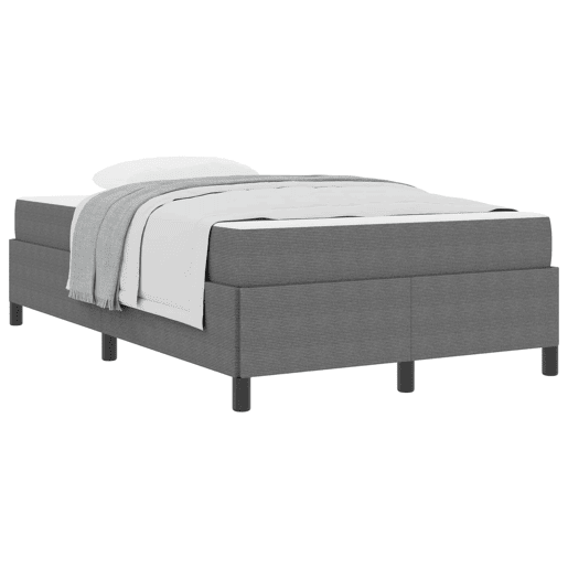 Estrutura De Cama De Casal Simple - Cinzento-claro 120 x 190 cm tecido