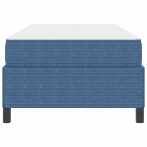 Estrutura de cama de solteiro para adultos com colchão - Azul 100 x 200 cm tecido