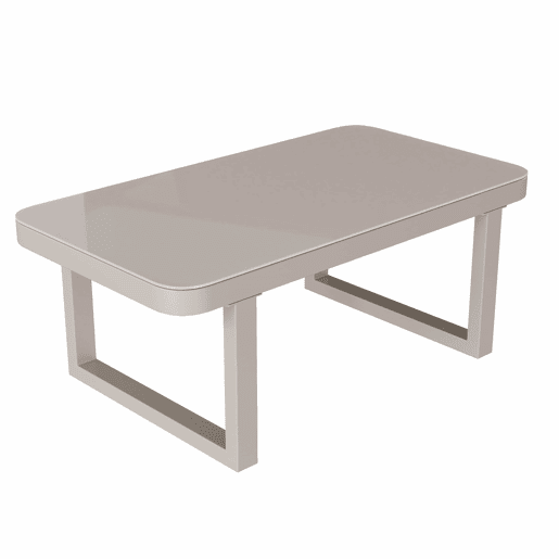 Conjunto de mobiliário de jardim - 6 lugares - Conjunto de canto, encosto e braços trançados, estrutura em aço galvanizado, inclui sofá e mesa de café - Bege