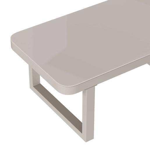 Conjunto de mobiliário de jardim - 6 lugares - Conjunto de canto, encosto e braços trançados, estrutura em aço galvanizado, inclui sofá e mesa de café - Bege