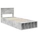 Estructura de cama individual para adultos 102x232 Estructura de cama individual para adultos 102x232 Gris