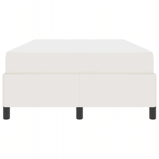 Estrutura da Cama de casal moderno com colchão - Creme 120 x 190 cm tecido